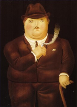 Fernando Botero œuvres - Homme en smoking Fernando Botero